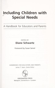 Cover of Including children with special needs by Diane Schwartz