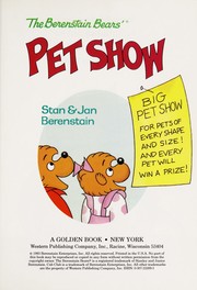 Front cover of The Berenstain Bears' pet show by Stan Berenstain