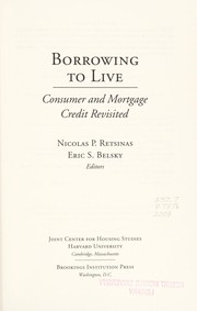 Cover of Borrowing to live by Nicolas Paul Retsinas