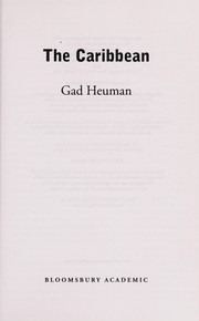 Cover of The Caribbean by Gad J. Heuman