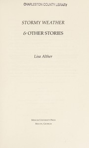 Front cover of Stormy weather and other stories by Lisa Alther