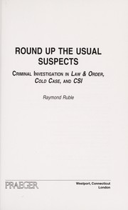 Front cover of Round up the usual suspects by Raymond S. Ruble