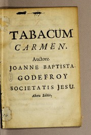 Front cover of Tabacum carmen by Jean Baptiste Godefroy