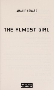 Front cover of The almost girl by Amalie Howard