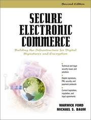 Cover of Secure Electronic Commerce by Warwick Ford