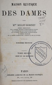 Cover of Maison rustique des dames by Cora Millet-Robinet