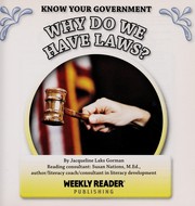 Front cover of Why do we have laws? by Jacqueline Laks Gorman