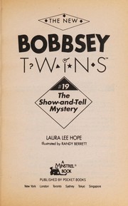 Front cover of SHOW-AND-TELL MYSTERY by Laura Lee Hope