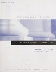 Front cover of Parameters of power by Heather MacIvor