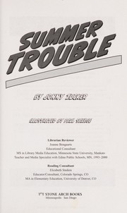 Cover of Summer trouble by Jonny Zucker