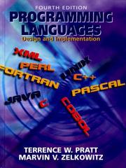 Cover of Programming Languages by Terrence W. Pratt