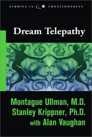 Cover of Dream telepathy by Montague Ullman