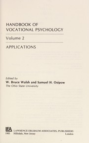 Front cover of Handbook of Vocational Psychology by W. Bruce Walsh