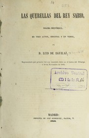 Cover of Las querellas del rey Sabio by Luis de Eguílaz