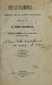 Front cover of Por lo flamenco-- by Pedro Escamilla