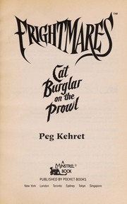 Front cover of Cat burglar on the prowl by Peg Kehret
