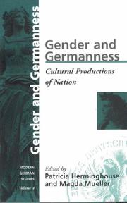Front cover of Gender and Germanness by Patricia Herminghouse