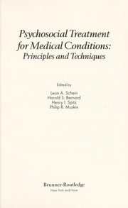 Cover of Psychosocial treatment for medical conditions by Leon A. Schein