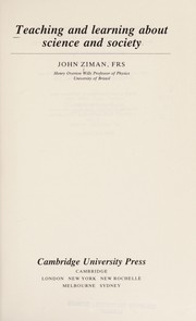 Front cover of Teaching and learning about science and society by John Ziman
