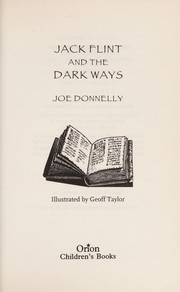 Front cover of Jack Flint and the dark ways by Joe Donnelly