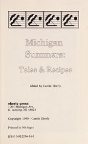 Cover of Michigan summers by Carole Eberly