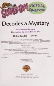 Cover of Scooby Doo Decodes a Mystery (Picture Clue Book, #22) by Shannon Penney