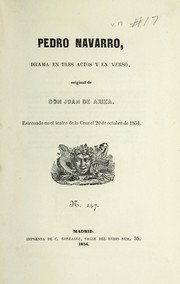 Front cover of Pedro Navarro by Juan de Ariza