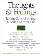 Cover of Thoughts & feelings by Matthew McKay