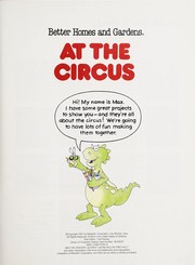 Cover of Better Homes and Gardens at the Circus (Fun-to-Do Project Books) by Better Homes and Gardens