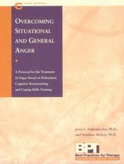 Front cover of Overcoming situational and general anger by Jerry L. Deffenbacher