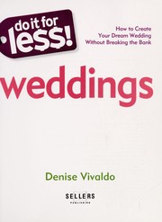Cover of Do It for Le$$! Weddings by Denise Vivaldo