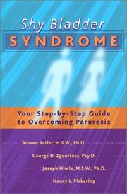 Cover of Shy bladder syndrome by Steven Soifer