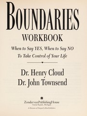 Cover of Boundaries workbook by Henry Cloud