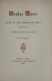Cover of Stabat Mater by Jacopone da Todi