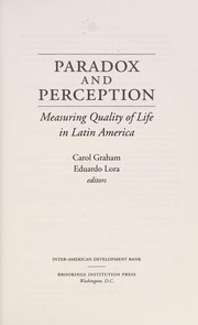 Cover of Paradox and perception by Carol Graham