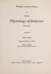 Cover of Strategic learning package for Carlson['s] Physiology of behavior by Mary Carlson