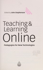Cover of Teaching & learning online by John Stephenson