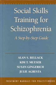 Front cover of Social skills training for schizophrenia by Alan S. Bellack