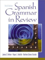 Front cover of Spanish Grammar in Review (3rd Edition) by James S. Holton