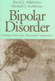 Cover of Bipolar disorder by David Jay Miklowitz