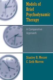 Front cover of Models of brief psychodynamic theory by Stanley B. Messer
