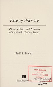 Cover of Revising memory by Faith Evelyn Beasley