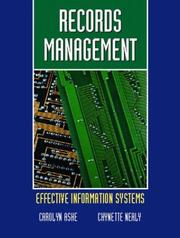 Cover of Records Management by Carolyn Ashe