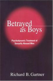 Front cover of Betrayed as boys by Richard B. Gartner
