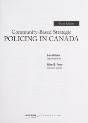 Front cover of Community-based strategic policing in Canada by Brian Whitelaw