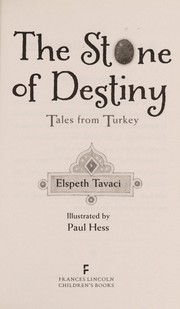 Front cover of The stone of destiny by Elspeth Tavaci