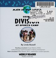 Front cover of Using division at sports camp by Linda Bussell