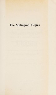 Cover of The Stalingrad elegies by James Erwin Schevill