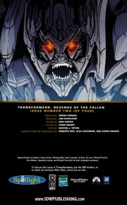 Front cover of Revenge of the Fallen by Simon Furman