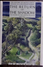 Front cover of The Return of the Shadow by J.R.R. Tolkien